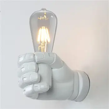 

white retro creative resin wall lamp Loft industrial light lamp sushi restaurant Bar restaurant cafe decorative wall lamp antiqu