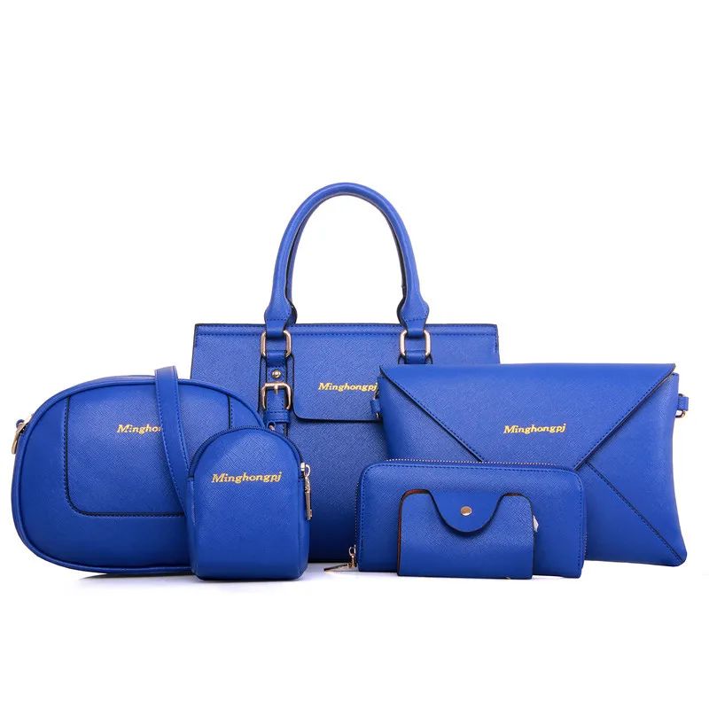 

2018 New Style Europe And America Brand Fashion Luxury Six Pieces Set Multi-functional Trend Hot Selling WOMEN'S Bag Buy as Soon