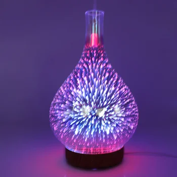 

Hot Humidifier Oil Diffuser 3D Glass Aromatherapy Mist Sprayer for Home Office Sleep XJS789