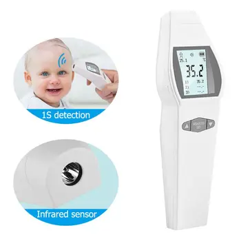

Practical Forehead Ear Non Contact Thermometer Digital Infrared Temperature Measuring Tool for Baby Children Adults
