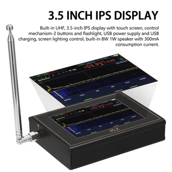 

SDR Receiver 3.5" IPS Display Touching Screen Digital Signal Receiver Radio Receiver Malachite SDR Aluminium Alloy Shell Radio