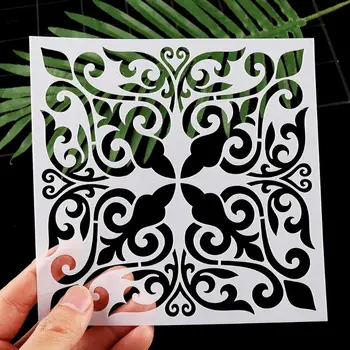 

16pcs/set Mandala Drawing Template Ruler Stencil Painting Board DIY Album Decoration Tool Craft School Supply