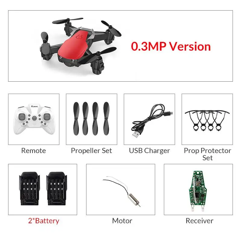 Red with camera 2B Eachine E61/E61HW пульт дистанционного управления Мини WiFi FPV Радиоуправляемый Дрон Квадрокоптер RTF с hd-камерой режим удержания высоты - Цвет: Red with camera 2B