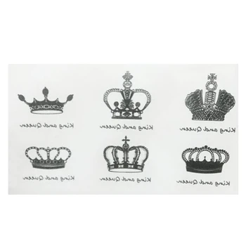 

Women Men Crown Waterproof Temporary Tattoo Sticker