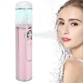 

Nano Face Mist Sprayer USB Rechargeable Moisturizing Hydrating Face Humidifier Pink Face Skin Rejuvenation Care Tool