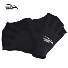 2MM Adult Diving Swimming Training Hand Webbed Men Women Non-Slip Gloves Snorkeling Surfing Scratch-Resistant Gloves Equipment