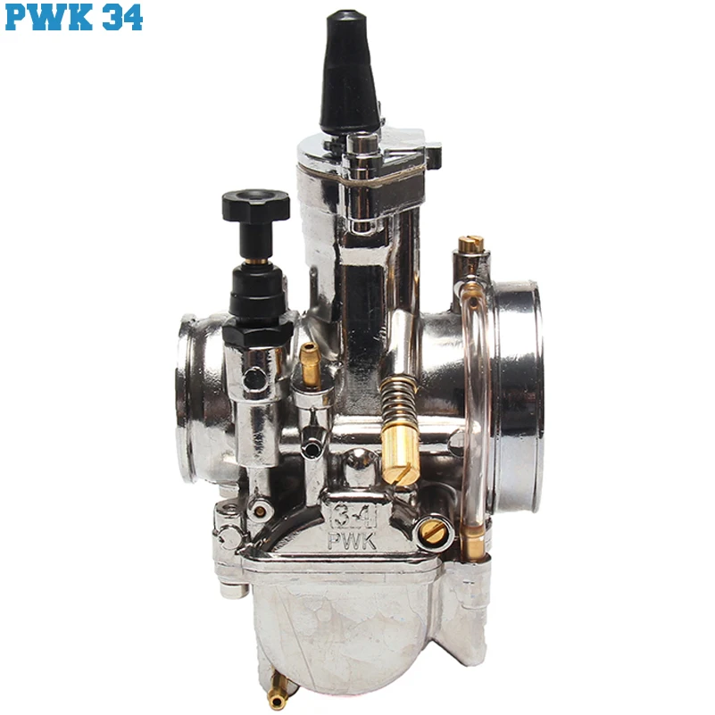 pwk 34 Мотоцикл PWK Карбюратор Carb 28 30 32 34 мм с power Jet 2 T/4 T Багги Quad Go Kart ATV UTV внедорожный скутер - Цвет: pwk 34
