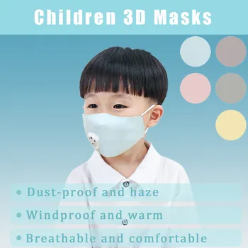 

Children's Face Cover Kids Reusable Dustproof Cover Cotton Washable 3-layer Activated Carbon Filter Breather Cover mondkapjes