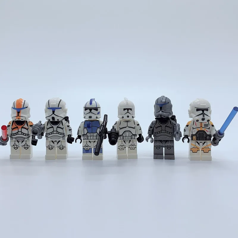 

6pcs Star Wars Clone Trooper Figure Set SY1071 Storm Building Blocks Sets Models Bricks Toys for Children