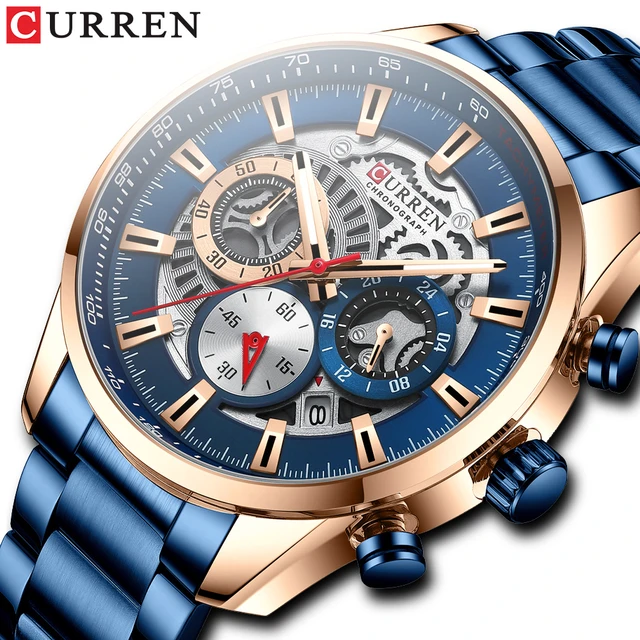 Reloj Curren 8402 Para Hombre Elegante De Lujo