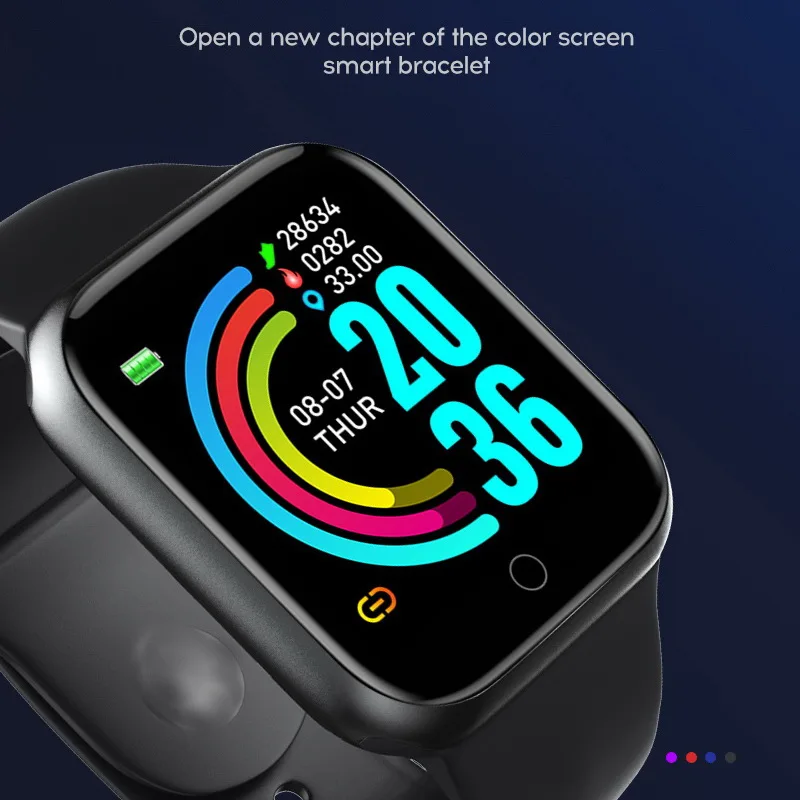 Y68 D20 Pro Смарт часы Bluetooth фитнес трекер спортивный браслет монитор сердечного