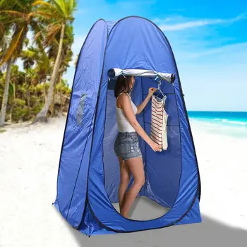 

Portable Privacy Shower Toilet Camping Pop Up Dressing Tent UV Function Outdoor Dressing Tent/photography Tent Blue/green Color