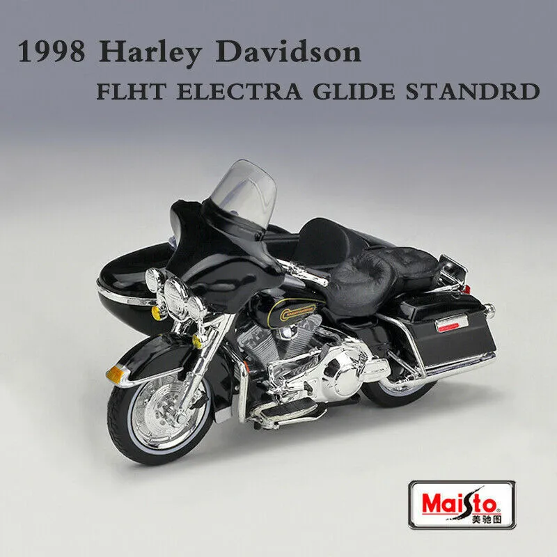 

1:18 Scale 1998 Harley-Davidson FLHT ELECTRA GLIDE STANDRD Metal Motorcycle Diecast Bike Car Model Toy Collection Xmas Gift