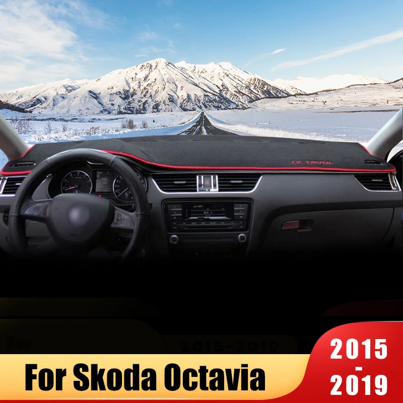 Коврик для защиты приборной панели от светильник Накладка коврики Skoda Octavia 3 A7 5E