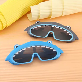 

Polarized Kids Sunglasses Cartoon Cute Shark Silicone Safe Sun Glasses For Boys Girls Children Travel Anti-uv Eyeglasses Shades