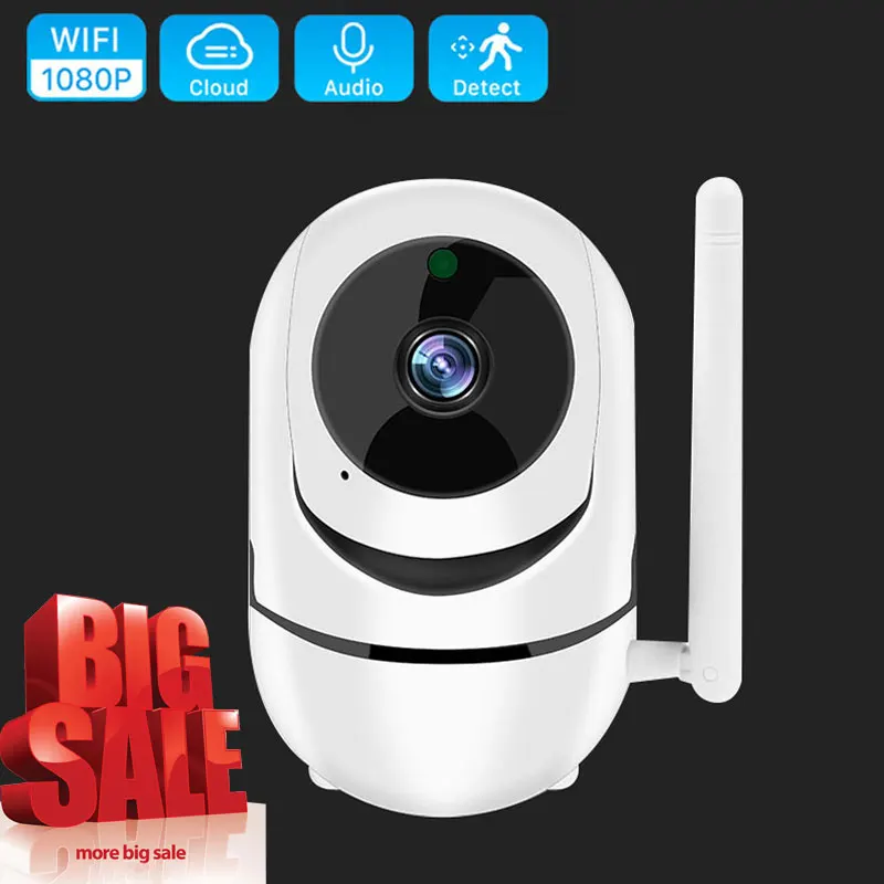 Продвижение 1080P PTZ Беспроводная мини ip камера Wifi Обнаружение движения