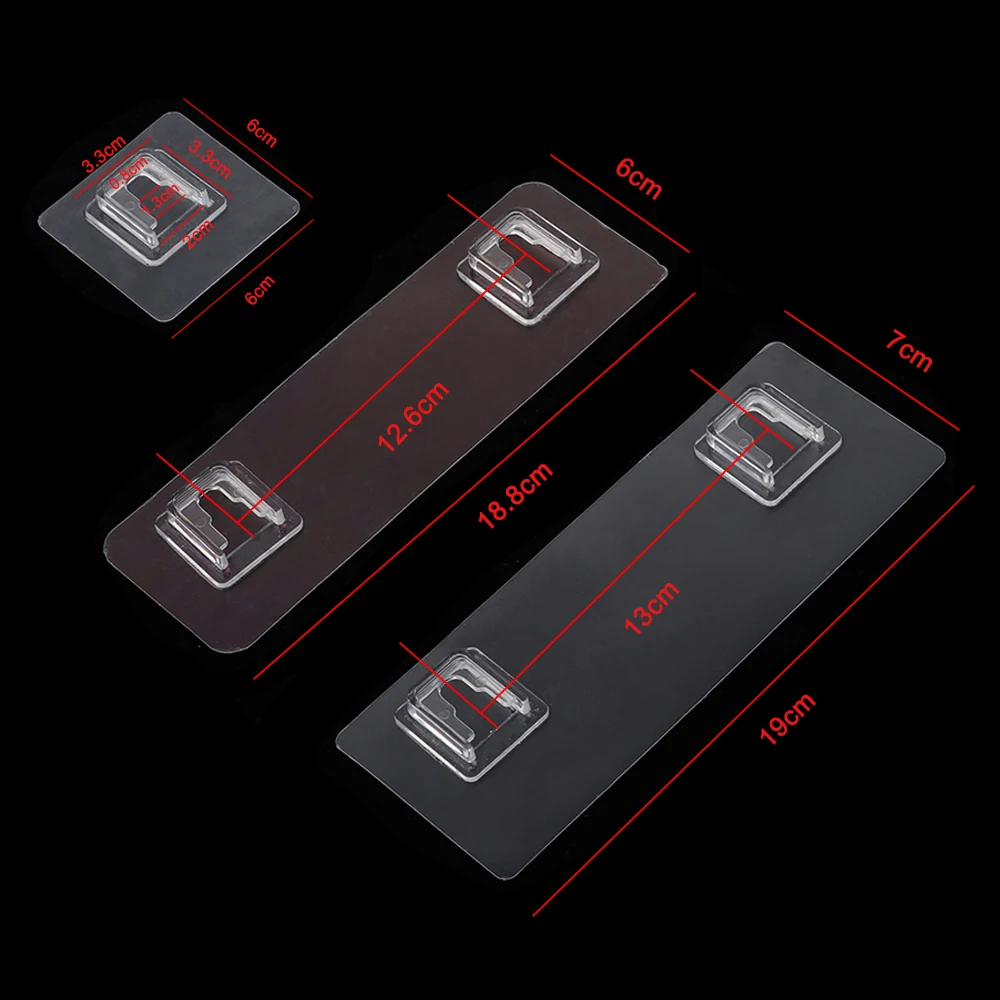 2/5 шт. прозрачный, Не оставляющий следов надежный дизайн, сильный клей крючок для фиксации Ванная комната Наклейка на полку Водонепроницаемый Кухня прилипания настенная вешалка стойка держатель