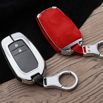 

For Toyota CROWN Camry Auris Corolla Avensis Verso Yaris Aygo Scion TC IM 2015 2016 Suede Leather Zinc alloy Car Key Case Cover