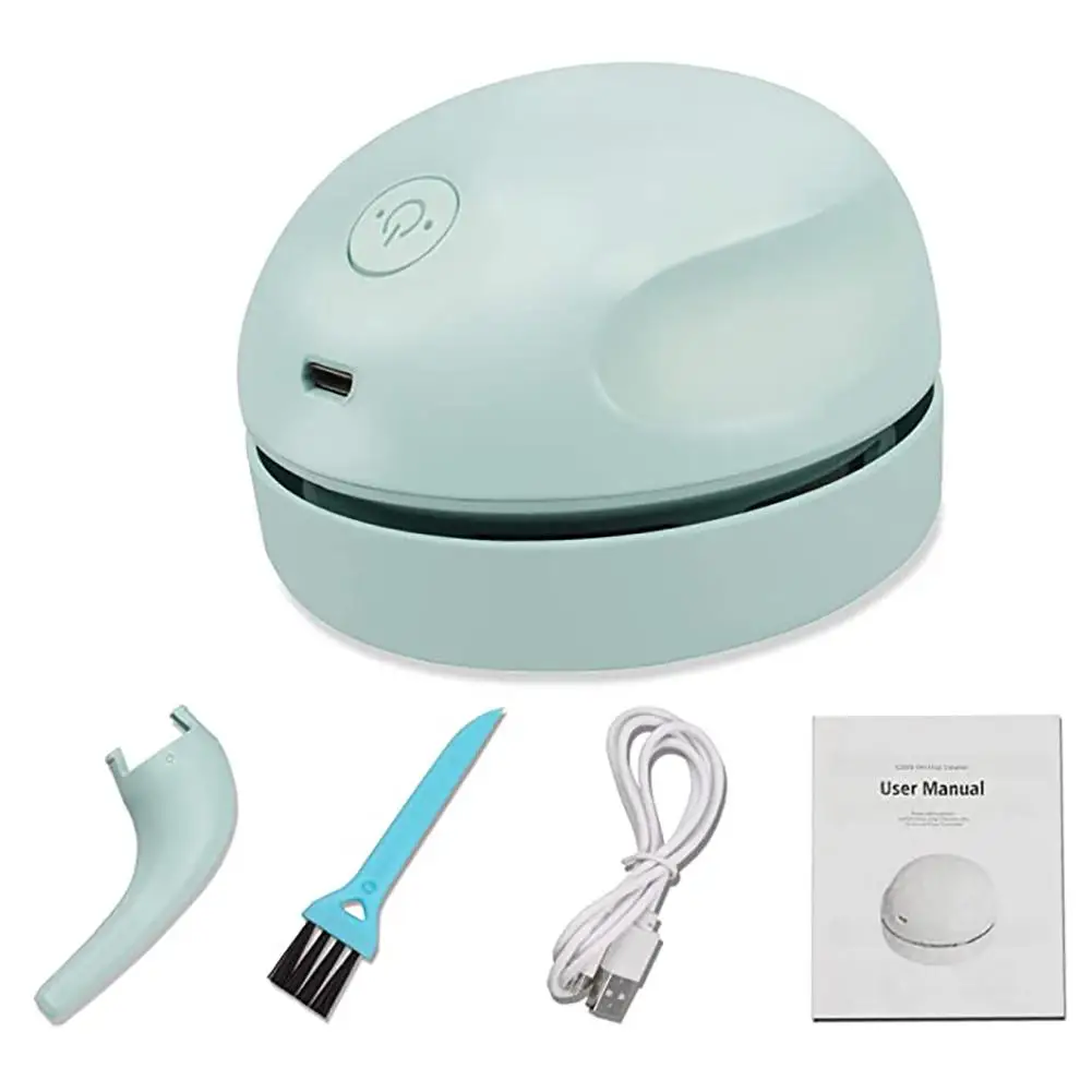 Cordless Robot Vacuum Cleaner Mini Desktop Portable Vacuum Cleaner Mobile Cordles Cleaner Hand-held Table Dust Sweeper USB Charge