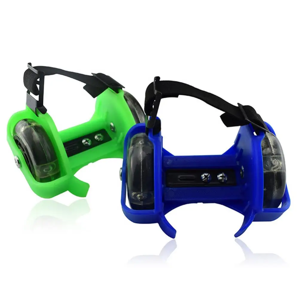 Adjustable Kid Wheels Heel Skates Roller Flashing Small Whirlwind Pulley Flash Roller Skating Shoes for Kids and Adults