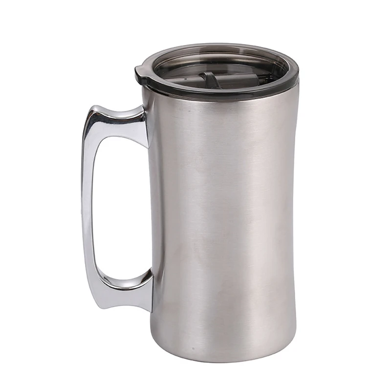 Upors 20 Oz Tumbler With Handle Double Wall Stainless Steel Beer Mug Vacuum Insulated Coffee Mug 560ml Household Water Glass Cup Mugs Aliexpress