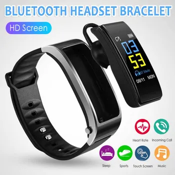 

Bluetooth Talking Smart Band Bracelet Heart Rate Monitor Sport Waterproof Watch Pedometer Fitness Tracker Wristband