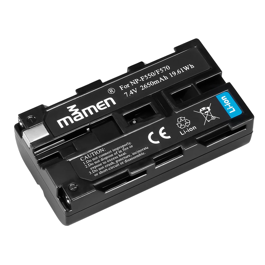 Mamen 4 шт. NP-F550 NP-F570 NP F550 NPF550 NP F570 2650 мА/ч, цифровой батарейный блок+ USB LCD Dual charger для sony GV-D200 D80 Hi-8