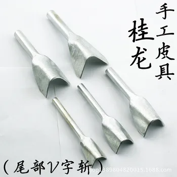 

V Crafts Leather Strap Cutter Tools Punch Sewing Tools Punch Handmade Leather Tool Carving Strap Belt Tail Cutting Knife