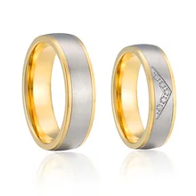 

wedding rings for couples love alliance couples anniversary 14k gold plated stainless steel jewelry marriage engagement ring
