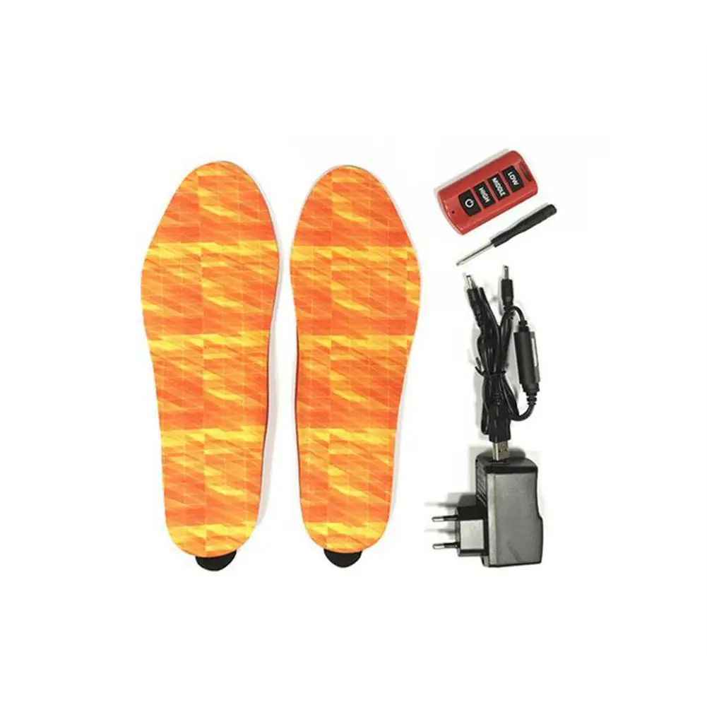 MeterMall Electric Heating Insole Bluetooth Remote Control Heating Insole USB Rechargeable Winter Warm Heating Insoles