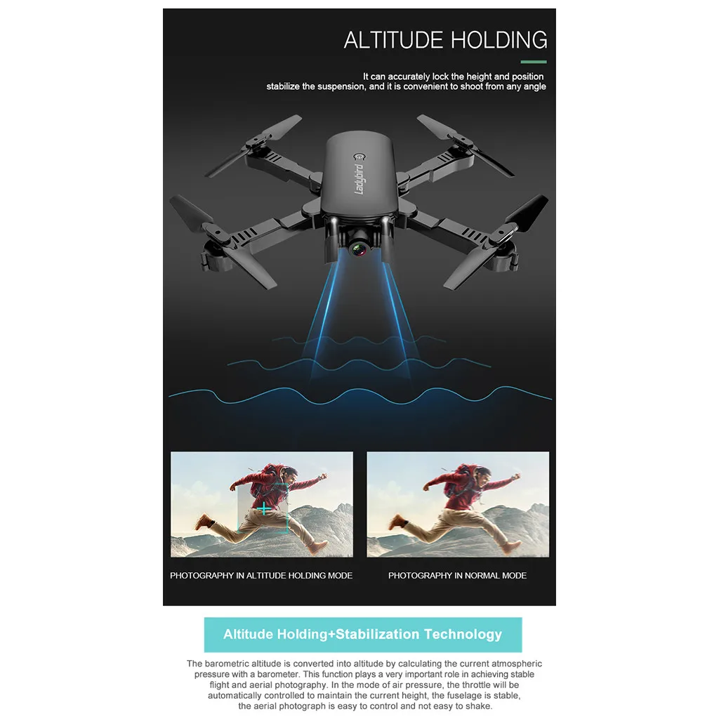 RC самолеты 2,4 ГГц 4CH Attitude Hold 1080P wifi оптический поток двойная камера RC Квадрокоптер Дрон W805