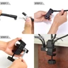 NEWACALOX 3X Magnifier USB LED Bench Vise Table Clamp Soldering Iron Holder Soldering Station 5pcs Flexible Arms Third Hand Tool ► Photo 3/6