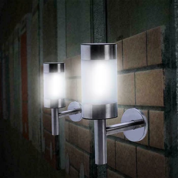 

Stainless Steel Outdoor Garden Light Solar Powered Shed Door Fence Wall LED Light JDH88