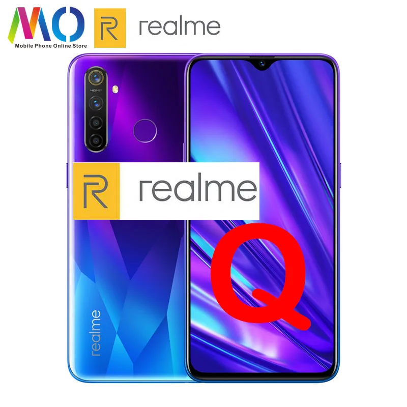 Смартфон realme Q, 8 ГБ ОЗУ, 128 ГБ, 6,3 дюйма, FHD+ Snapdragon 712, четыре ядра, 48мп, камера VOOC 3,0, 20 Вт, быстрое зарядное устройство для телефона