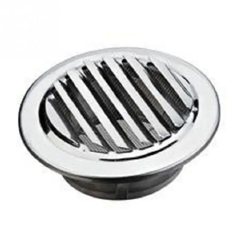 80/100/120mm Silver Stainless Steel Ventilation Grille Round Air with Flange Insect Protection | Автомобили и мотоциклы