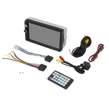 

7 inch Car MP5 Multimedia Player 2 Din Radio Touch Screen FM USB AUX Support Rear View Camera Remote Control Car Kit