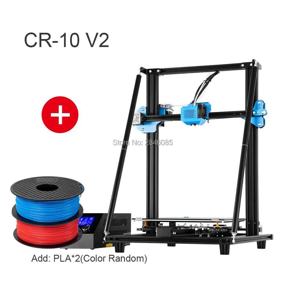 CREALITY 3D CR-10S CR-10 S4 CR-10 S5 CR-10 опционально, Dua Z Rod FilamentDetect Resume power Off опционально 3d принтер DIY Kit - Цвет: CR-10 V2 Add 2KG PLA