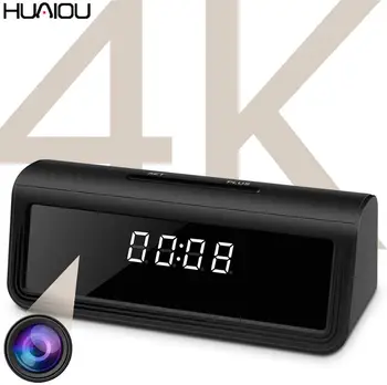 

HDlivecam 4K UHD Mini WIFI Camera Clock Micro Camera IP/AP Security Real Night Vision Motion Detection 166 wide lens Camcorder