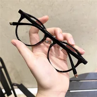 Lunettes optiques rondes Vintage pour femmes et hommes, monture Anti-lumière bleue, verres transparents de Prescription, monture de lunettes unisexe 2