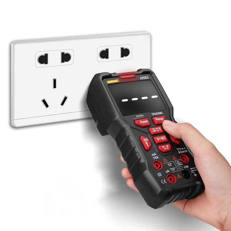 Цифровой мультиметр ANENG AN82 профессиональный тестер 9999 DIY транзисторный