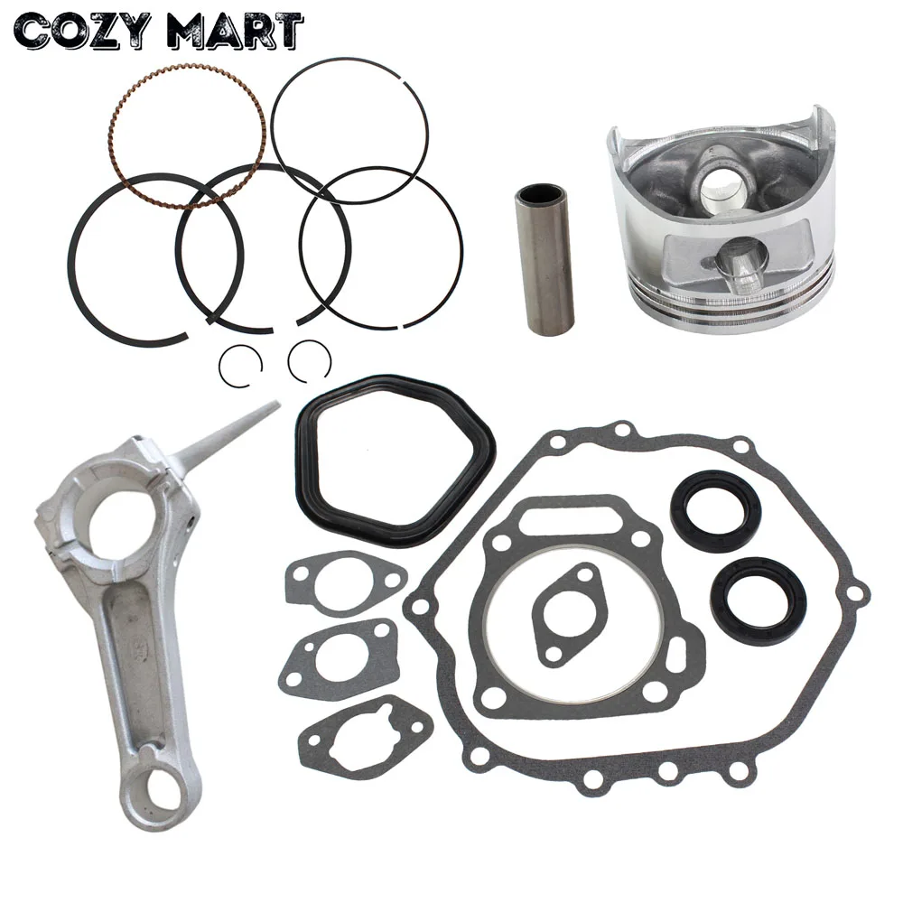 Piston Kits Connecting Rod Full Gaskets Crankcase Seal For Honda Gx390