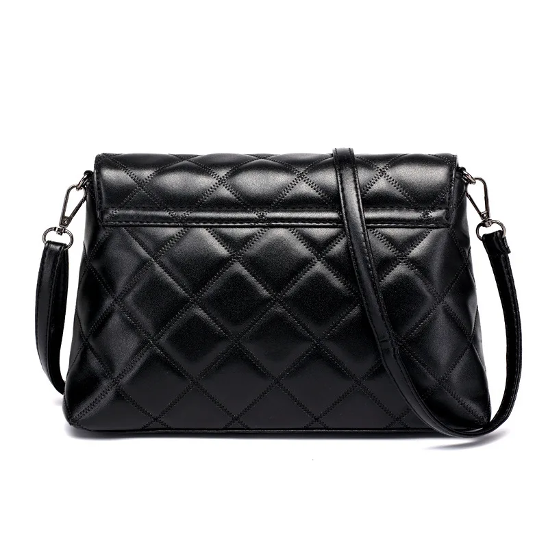 

WOMEN'S Bag 2019 New Style Spiraea Rhombus Plum Lock Square Sling Bag Korean-style Summer Trend Shoulder Oblique Chain Bag