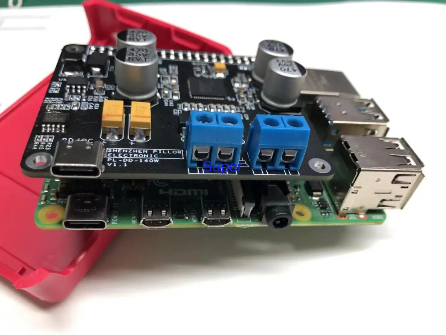 파워 앰프 보드, 라즈베리 파이 부착 IIS I2S 입력, MA12070P + ESP32, 라즈베리 파이