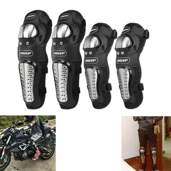 

Black Motorcycle Knee Shin Elbow Pad Motocross Racing Sport Gear Guard Armor Motorbike Protector Accessories