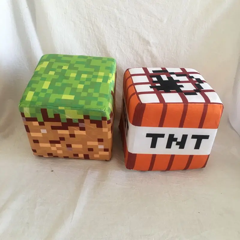 3 шт./компл. 40 см/20 см/10 см TNT плюшевые игрушки куклы Мой Мир игра TNT куб бомба цепочка для ключей Подушка Плюшевые игрушки подарок для детей