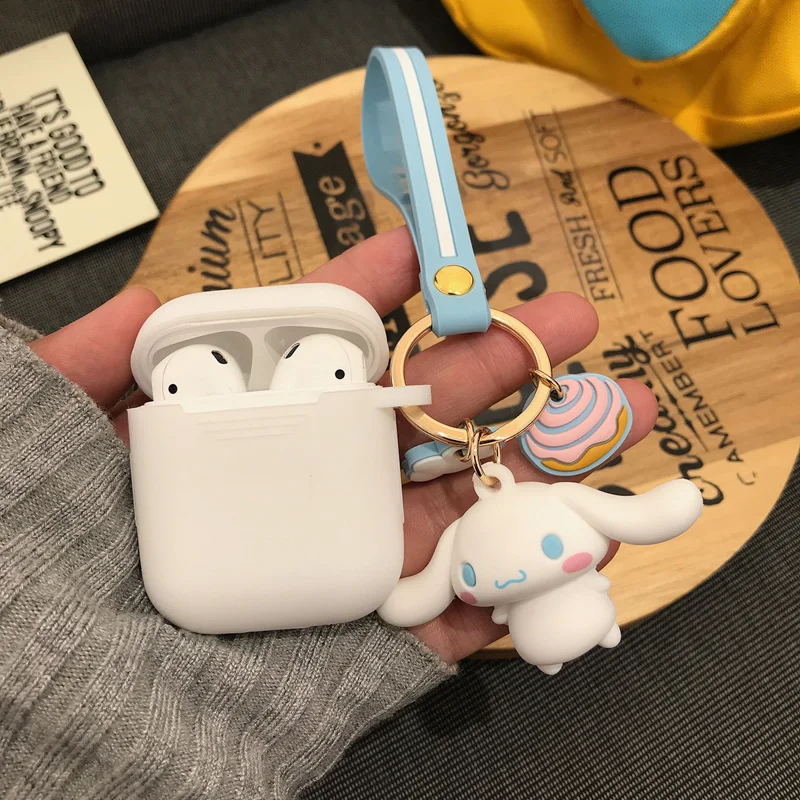 Для Airpods чехол силиконовый милый 3D мультяшный беспроводной Bluetooth для наушников s