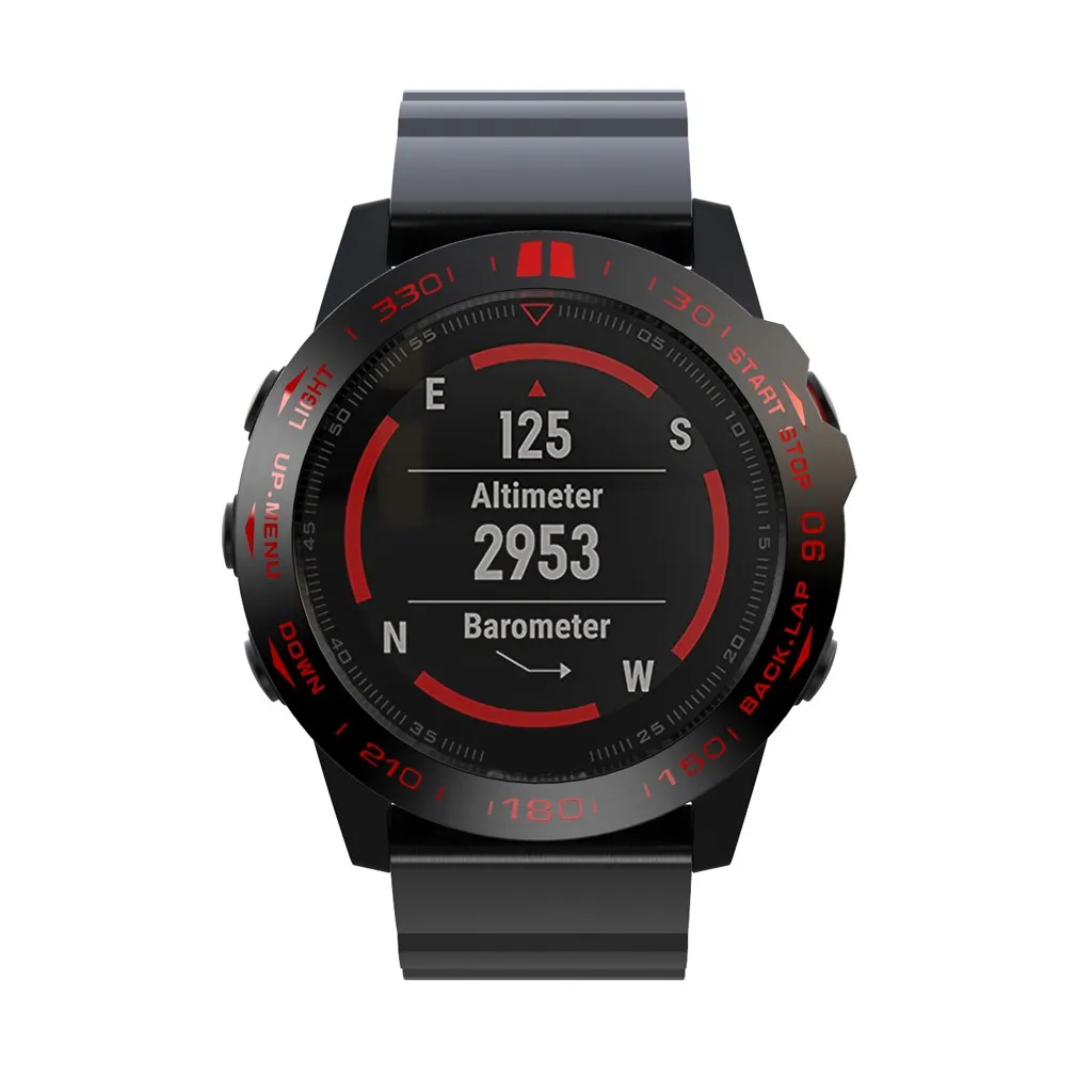 45# для Garmin Fenix 5X/Fenix5X Plus, ободок, кольцо, клейкая крышка, нержавеющая сталь, аксессуары для умных часов, защитный чехол