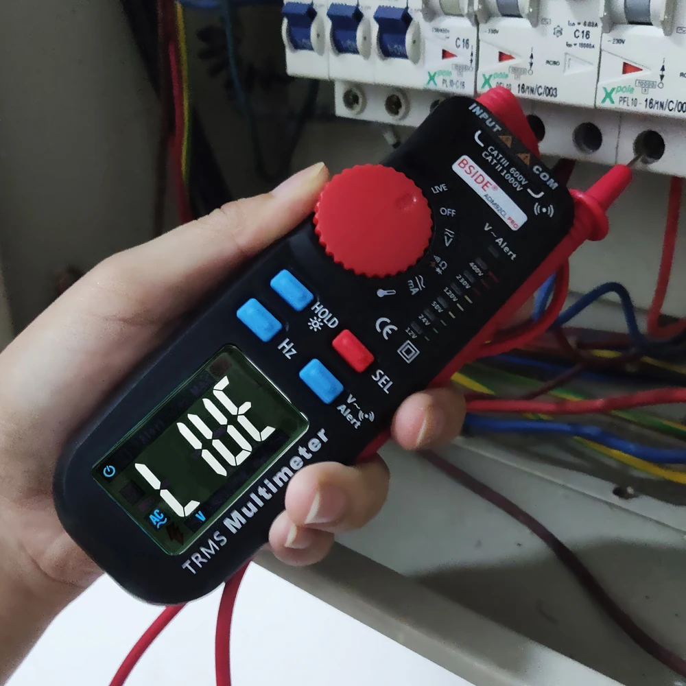 ADM92CL PRO мини многофункциональный TRMS двухрежимный мультиметр AC/DC вольтамперная электрическая Емкость ЖК-дисплей Частотомер