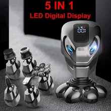 2022 New 7 Heads Men Shaver Electric Razor Robot Trimmers Rechargeable Shaving Machine Multi-Functional Waterproof Hair Shave