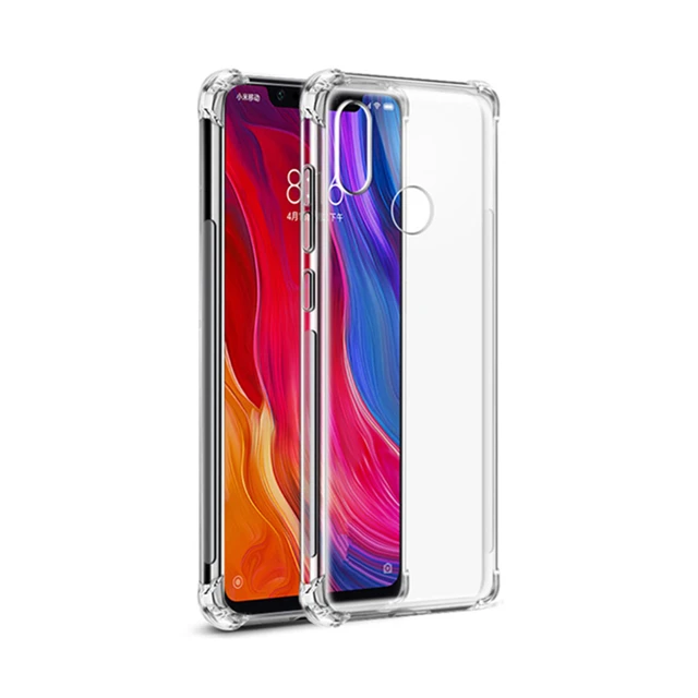 Mi8 Lite Mi 8 Pro тонкий прозрачный Mi 9 SE Mi 9T Pro силиконовый чехол Mi Pocophone F1 Мягкий противоударный чехол - Цвет: AirBag 4 Corner Case
